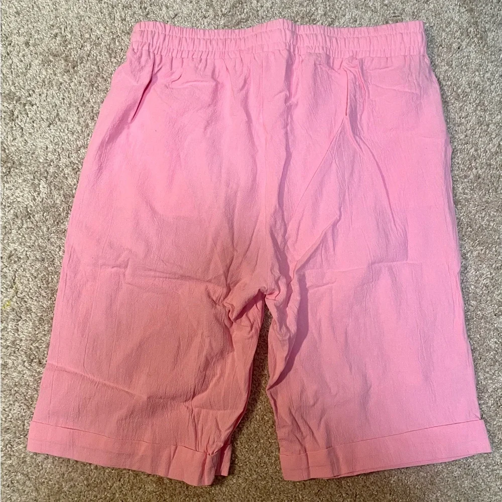 Pink Drawstring Shorts - Picture 5 of 5